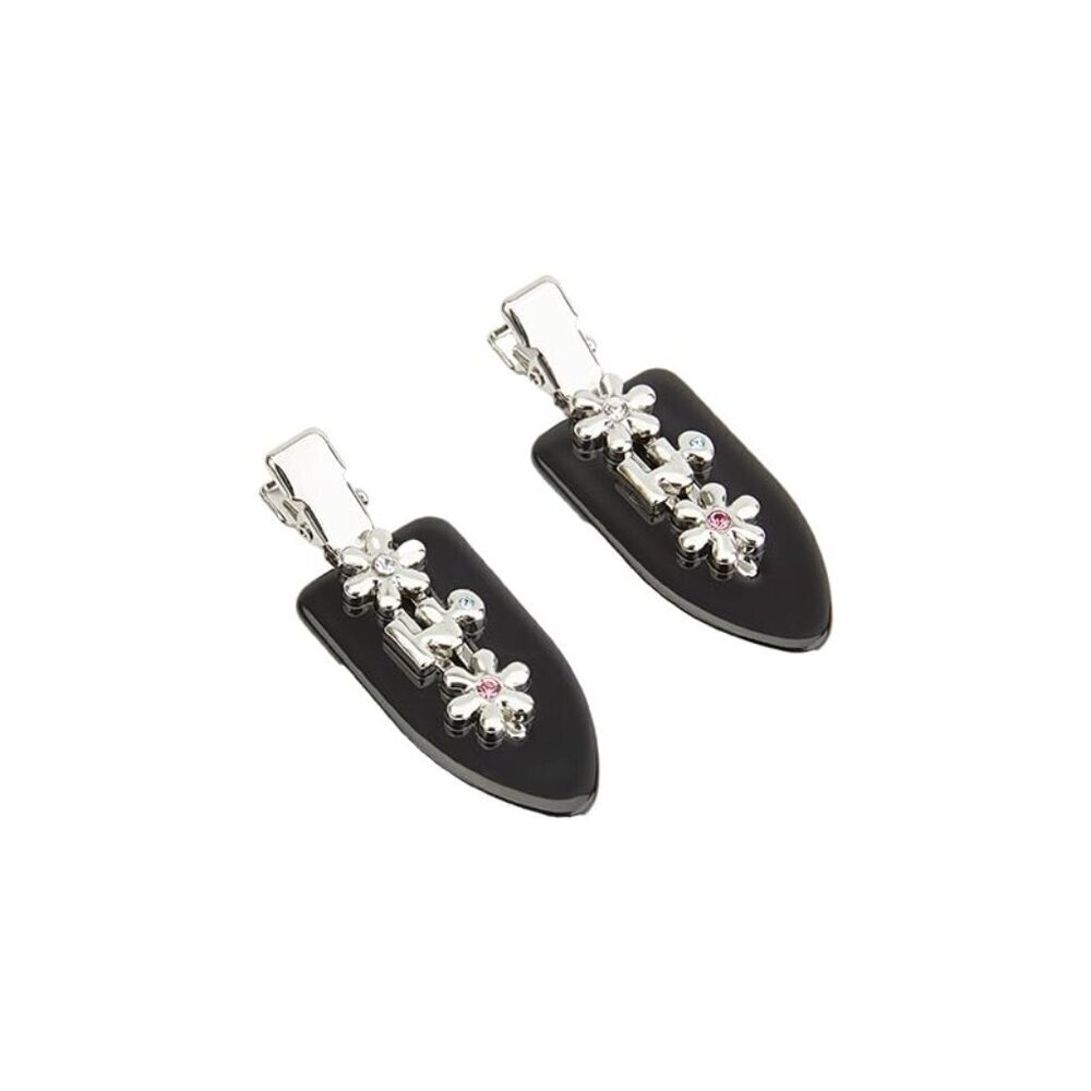 Metal Floret Hair Clips 2 Pack Zinc Alloy Floral Styling Accessories